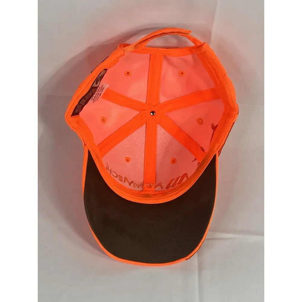 DRI DUCK Wildlife Series Hat Blaze Orange Deer Embroidered Strapback Adjustable